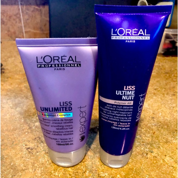 1LOREAL LISS UNLIMITED ULTIME NUIT OVERNIGHT TREATMENT & LISS SMOOTHING C… - Picture 1 of 2